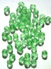 50 6mm Faceted Peridot Green Firepolish Beads